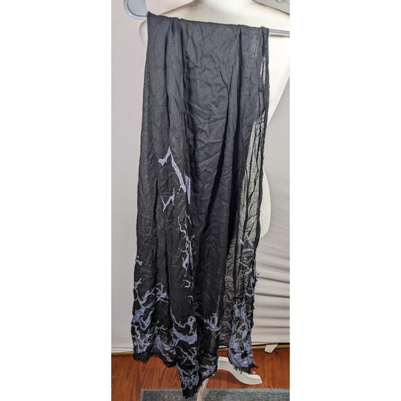 Witchy Gothic Spooky Tree Branch Black And Light Purple Lightweight Scarf - Picture 6 of 6